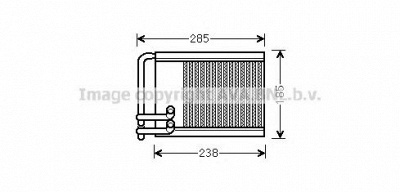 AVA QUALITY COOLING hya6317 -  Теплообменник, отопление салона